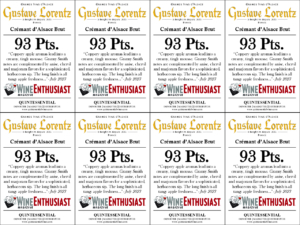 Gustave Lorentz Crémant d’Alsace Brut – 93 points, Wine Enthusiast – Shelftalker