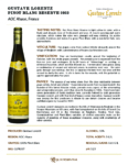 2023 Gustave Lorentz Pinot Blanc Reserve – Fact Sheet