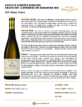2019 Gustave Lorentz Riesling Grand Cru Altenberg de Bergheim – Fact Sheet