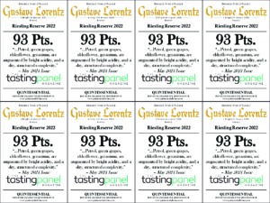 2022 Gustave Lorentz Riesling Reserve – 93 points, Tasting Panel – Shelftalker