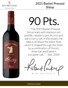 2021 Kay Brothers Basket Pressed Shiraz – 90 points, Wine Advocate – Accolade Sell Sheet