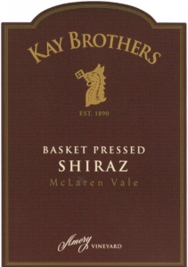 Kay Brothers Basket Pressed Shiraz – Label – Non-Vintage