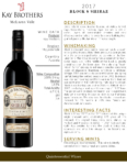 2017 Kay Brothers Block 6 Shiraz – Fact Sheet