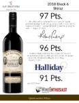 2018 Kay Brothers Block 6 Shiraz – Accolades Sell Sheet