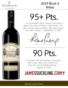 2019 Kay Brothers Block 6 Shiraz – Accolades Sell Sheet