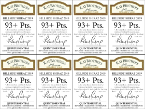 2019 Kay Brothers Hillside Shiraz – 93 points, Wine Advocate – Accolade Sell Sheet