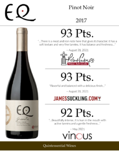 2017 Matetic Vineyards EQ ‘Granite’ Pinot Noir – Accolades Sell Sheet