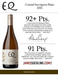 2022 Matetic Vineyards EQ ‘Coastal’ Sauvignon Blanc – Accolades Sell Sheet