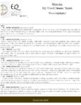 Matetic Vineyards EQ ‘Cool Climate’ Syrah – Press Highlights