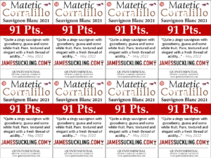 2021 Matetic Vineyards Corralillo Sauvignon Blanc – 91 points, James Suckling – Shelftalker