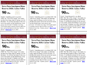 2020 TerraPura Reserva Sauvignon Blanc – 90 points, Wine Review Online – Shelftalker
