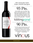 2021 Among the Giants Cabernet Sauvignon – Accolades Sell Sheet