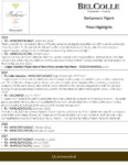 Bel Colle Barbaresco DOCG – Press Highlights