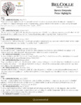 Bel Colle Barolo DOCG Simposio – Press Highlights