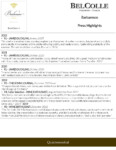 Bel Colle Barbaresco DOCG – Press Highlights