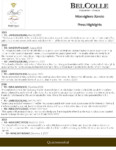 Bel Colle Barolo Monvigliero DOCG – Press Highlights