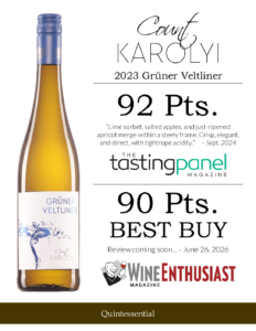 2023 Count Karolyi Grüner Veltliner – Accolades Sell Sheet
