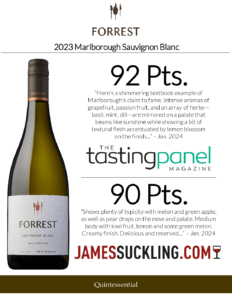 2023 Forrest Wines Sauvignon Blanc – Accolades Sell Sheet