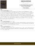 Ironstone Reserve Rous Vineyards ‘Ancient Vines’ Zinfandel – Press Highlights