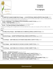 Obsession Symphony – Press Highlights