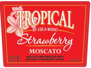 Tropical Strawberry Moscato – Front Label