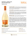 Tropical Peach Moscato – Fact Sheet