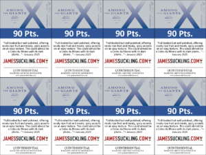 2021 Among the Giants Merlot – 90 points, James Suckling – Shelftalker