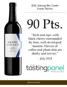 2021 Among the Giants Merlot – 90 points, Tasting Panel – Accolade Sell Sheet