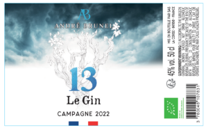 André Brunel Le Gin 13 – Front Label