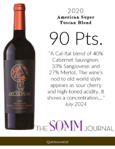 2020 Atlas Peak American Super Tuscan Blend – 90 points, Somm Journal – Accolade Sell Sheet