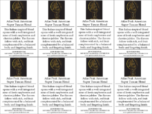 Atlas Peak American Super Tuscan Blend –  Generic Shelftalker