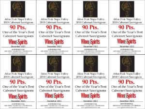 2018 Atlas Peak Napa Valley Cabernet Sauvignon – 90 points, Wine & Spirits – Shelftalker