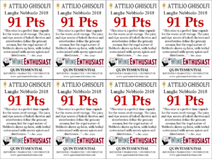 2018 Attilio Ghisolfi Langhe Nebbiolo – 91 points, Wine Enthusiast – Shelftalker