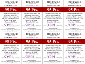 2019 Bel Colle Barbaresco DOCG – 95 points, James Suckling – Shelftalker
