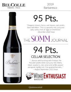 2019 Bel Colle Barbaresco DOCG – Accolades Sell Sheet