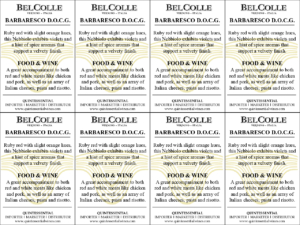 Bel Colle Barbaresco DOCG – Generic Shelftalker