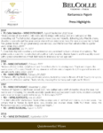 Bel Colle Barbaresco DOCG Pajorè – Press Highlights