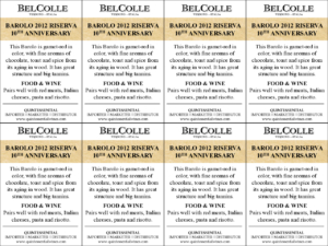 Bel Colle Barolo DOCG Riserva – Generic Shelftalker