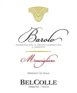 Bel Colle Barolo Monvigliero DOCG – Front Label – Non-Vintage
