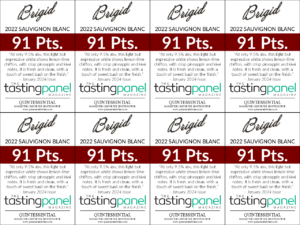 2022 Brigid Sauvignon Blanc – 91 points, Tasting Panel – Shelftalker