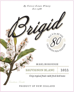 Brigid Sauvignon Blanc – Front Label – Non-Vintage