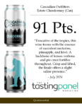 Cascadian Outfitters Chardonnay 335mL Can – 91 points, Tasting Panel – Accolade Sell Sheet