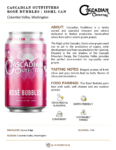 Cascadian Outfitters Rosé Bubbles 335mL Can – Fact Sheets