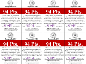 2016 Conde de los Andes Tempranillo – 94 points, Somm Journal – Shelftalker