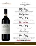 2019 Cortonesi La Mannella Brunello di Montalcino – Accolades Sell Sheet