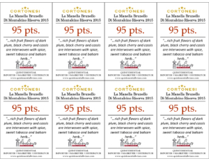 2015 Cortonesi La Mannella Brunello di Montalcino Riserva – 95 points, Wine Advocate – Shelftalker