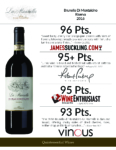 2016 Cortonesi La Mannella Brunello di Montalcino Riserva – Accolades Sell Sheet