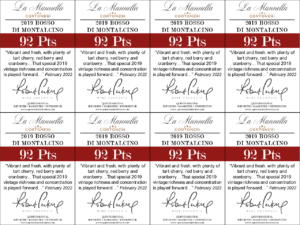 2019 Cortonesi La Mannella Rosso di Montalcino – 92 points, Wine Advocate – Shelftalker