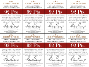 2021 Cortonesi La Mannella Rosso di Montalcino – 92 points, Wine Advocate – Shelftalker