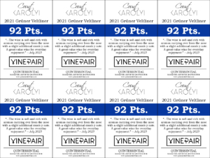 2021 Count Karolyi Grüner Veltliner – 92 points, VinePair – Shelftalker